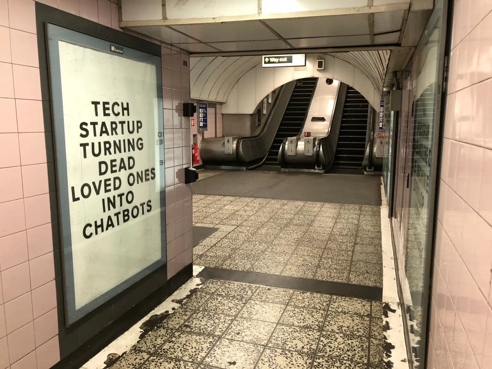 Black Mirror outdoor installation in London