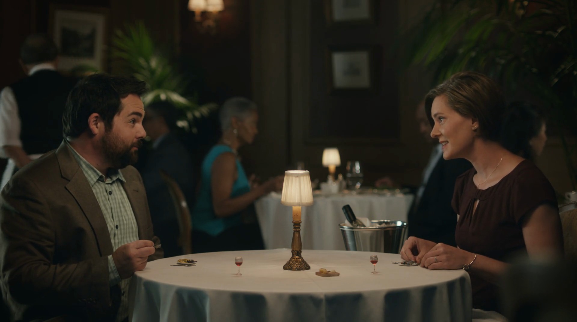 The dieting audience — a miniature meal on a tiny plate
